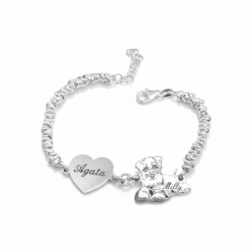 Bracciale cuore pet