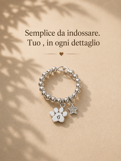 Anello zampa e stella