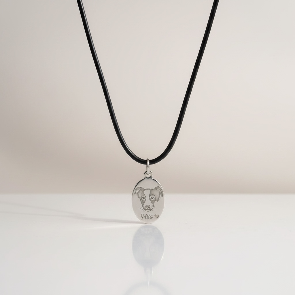 Collana caucciù pet