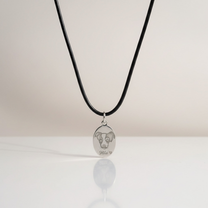 Collana caucciù pet