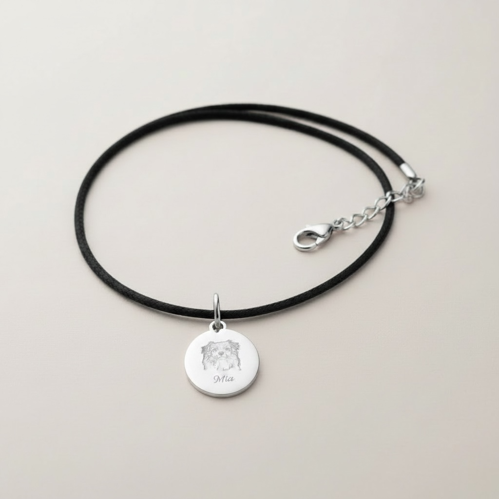 Collana caucciù pet