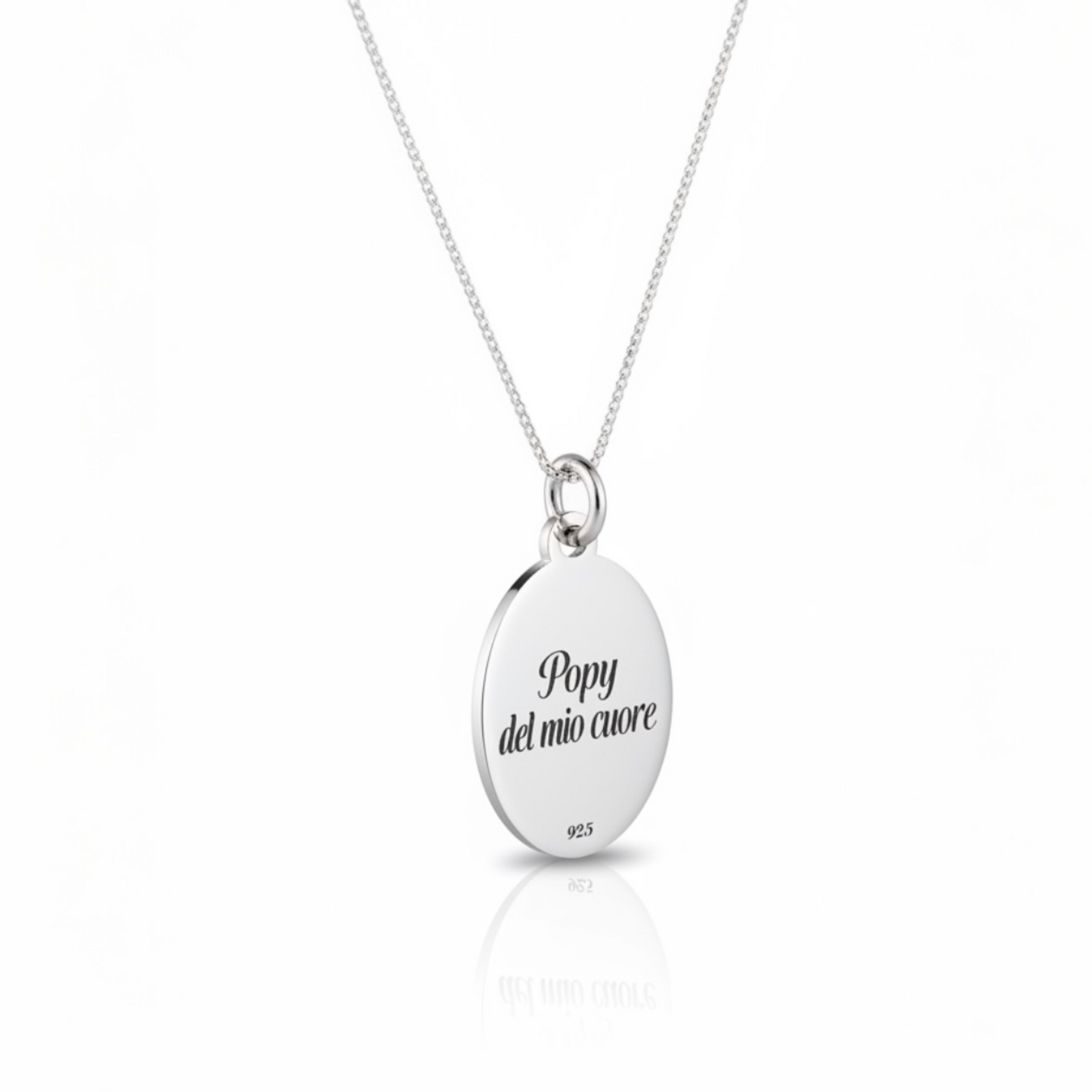 COLLANA OVALE IN ARGENTO 925 CON CIONDOLO PERSONALIZZATO DALL FOTO REALE DEL TUO PET.
REALIZZATA ARTIGIANALMENTE-GEMBOUTIQUEJEWELRY