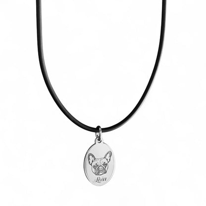 Collana caucciù pet