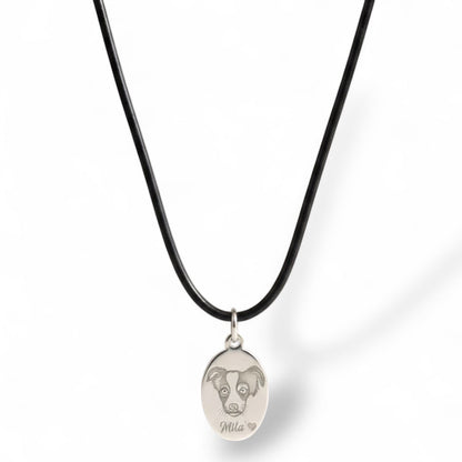 Collana caucciù pet