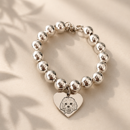 Bracciale cuore pendente