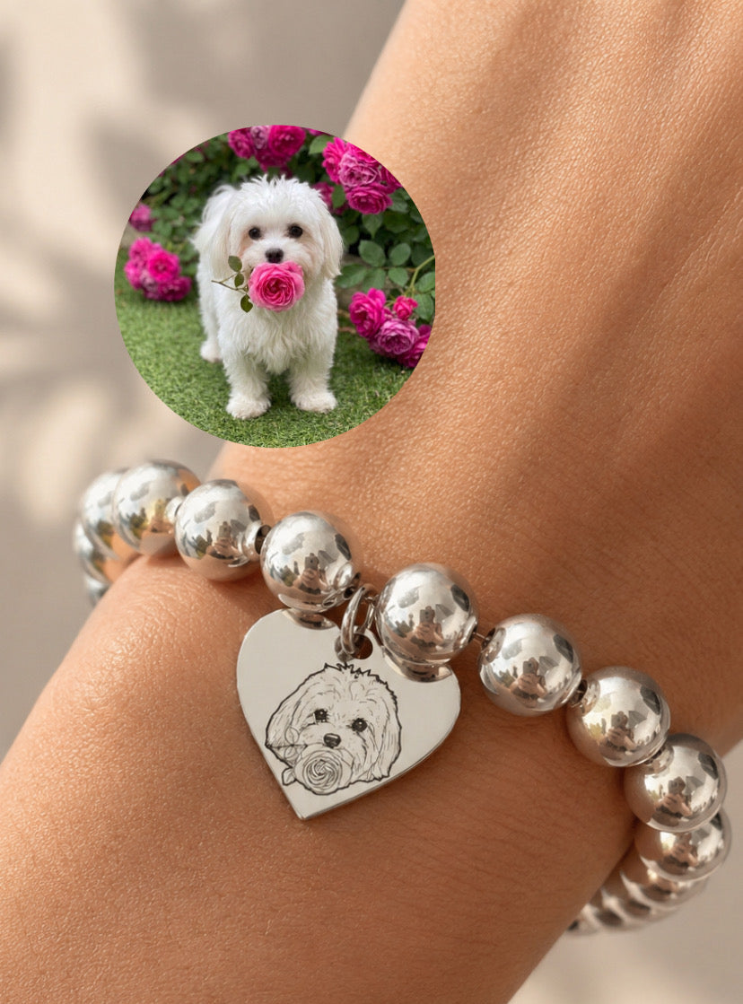 Bracciale cuore pendente