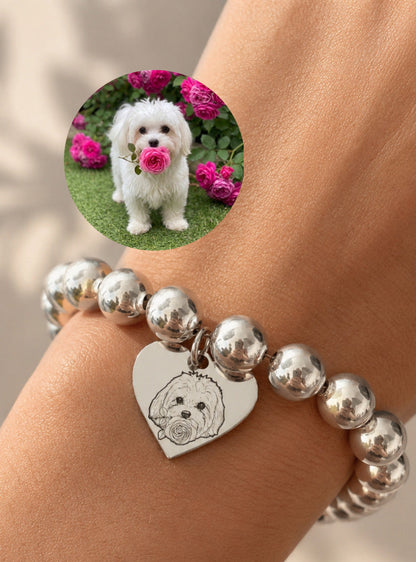 Bracciale cuore pendente