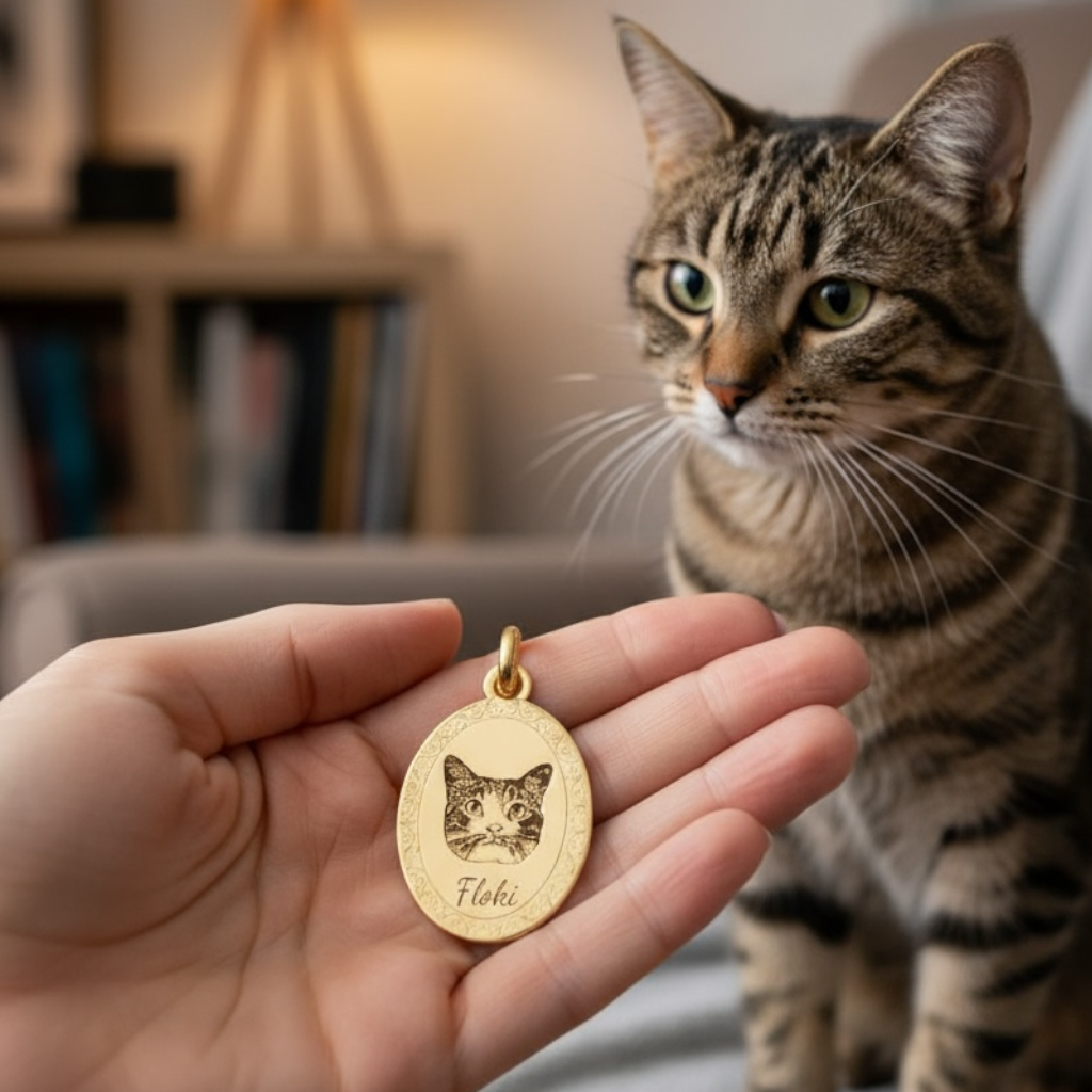 Ciondolo/collana  ovale Pet 🐾