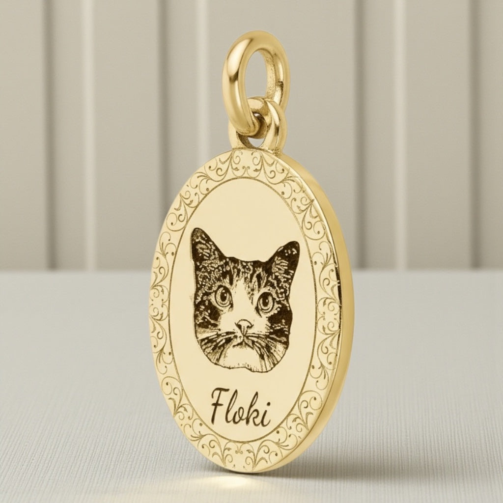 Ciondolo/collana  ovale Pet 🐾