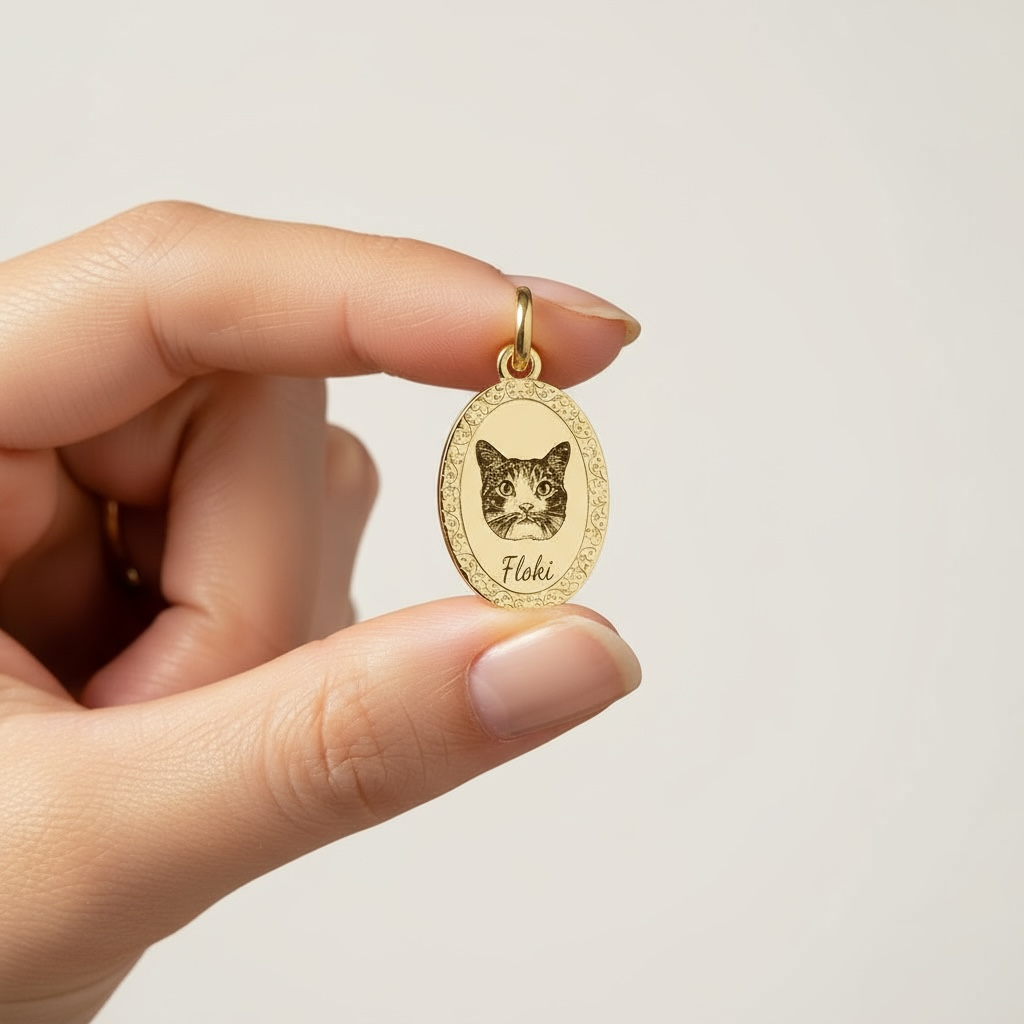 Ciondolo/collana  ovale Pet 🐾