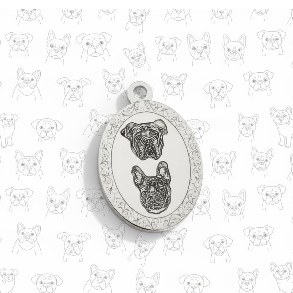 Ciondolo/collana  ovale Pet 🐾