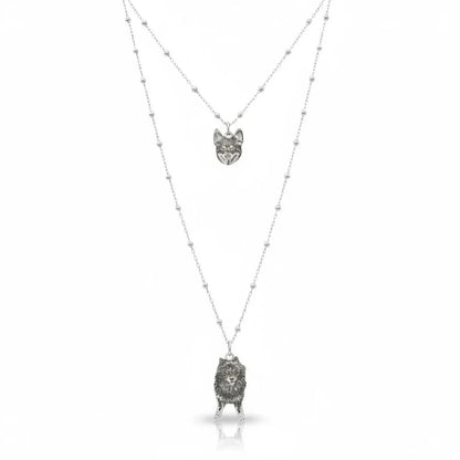 Collane in argento 925 con ciondolo cane personalizzato Gemboutiquejewelry
