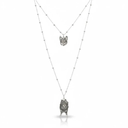 Collane in argento 925 con ciondolo cane personalizzato Gemboutiquejewelry