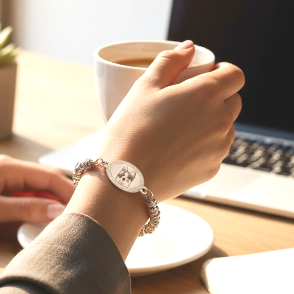 Bracciale nodo ovale