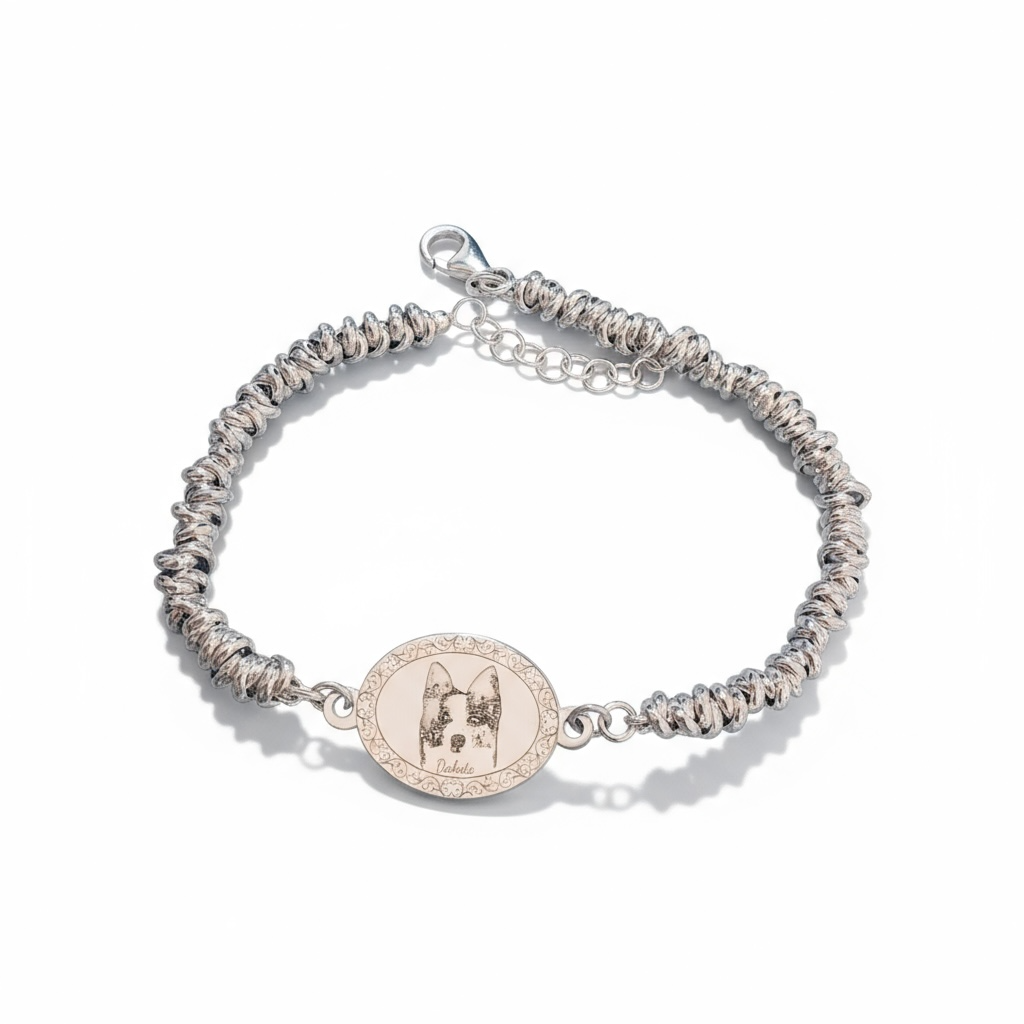 Bracciale nodo ovale