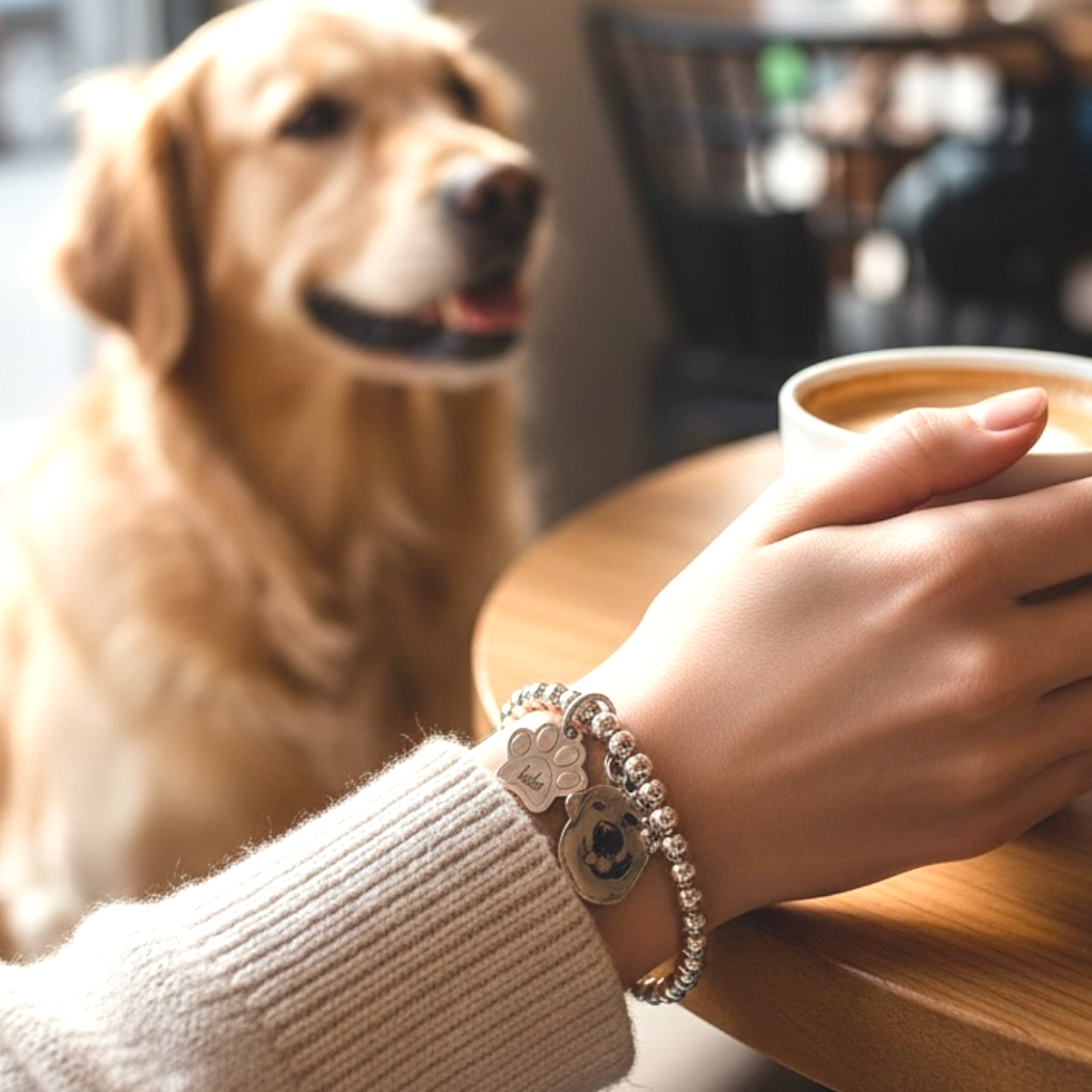Bracciale sfere  micro con zampina