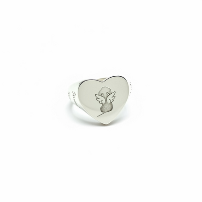 Anello cuore pet love - Gemboutiquejewelry