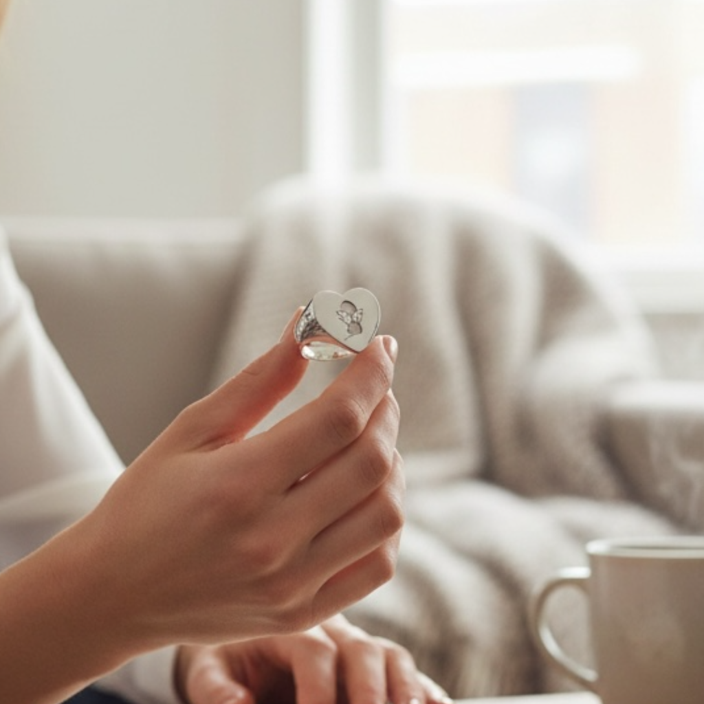 Anello cuore pet love